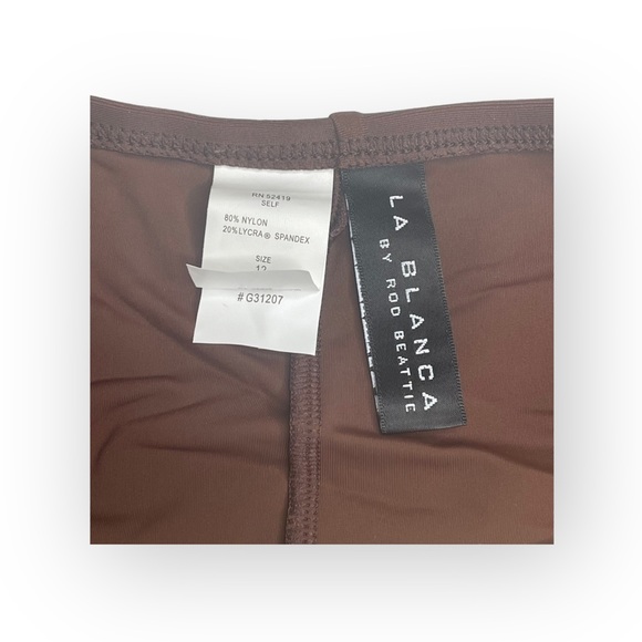 new La Blanca ༄ Woven 2 Piece Halter Bikini Set ༄ Chocolate Brown ༄ 12 ༄ Cruise - Picture 9 of 16